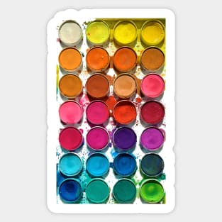 Watercolor Paint Tray Sticker